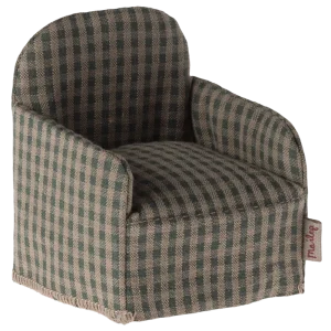 Fauteuil vichy vert pour souris