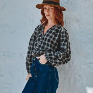 Blouse - Carreaux noir