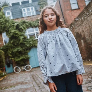 Blouse - Coeurs gris