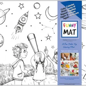 Tapis à colorier Observation des étoiles