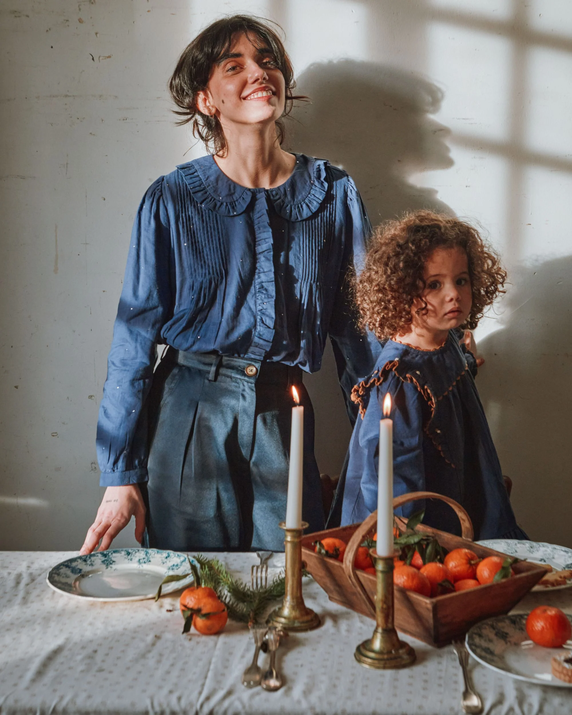 Blouse - Volanté mukesh navy – Image 4