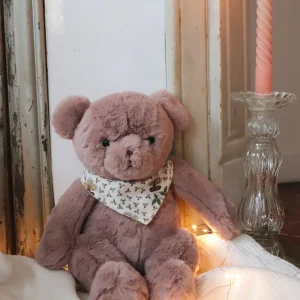 Peluche - Ours parme Pamplemousse x Emile et Ida