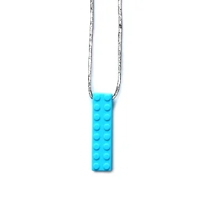 Pendentif bloc bleu