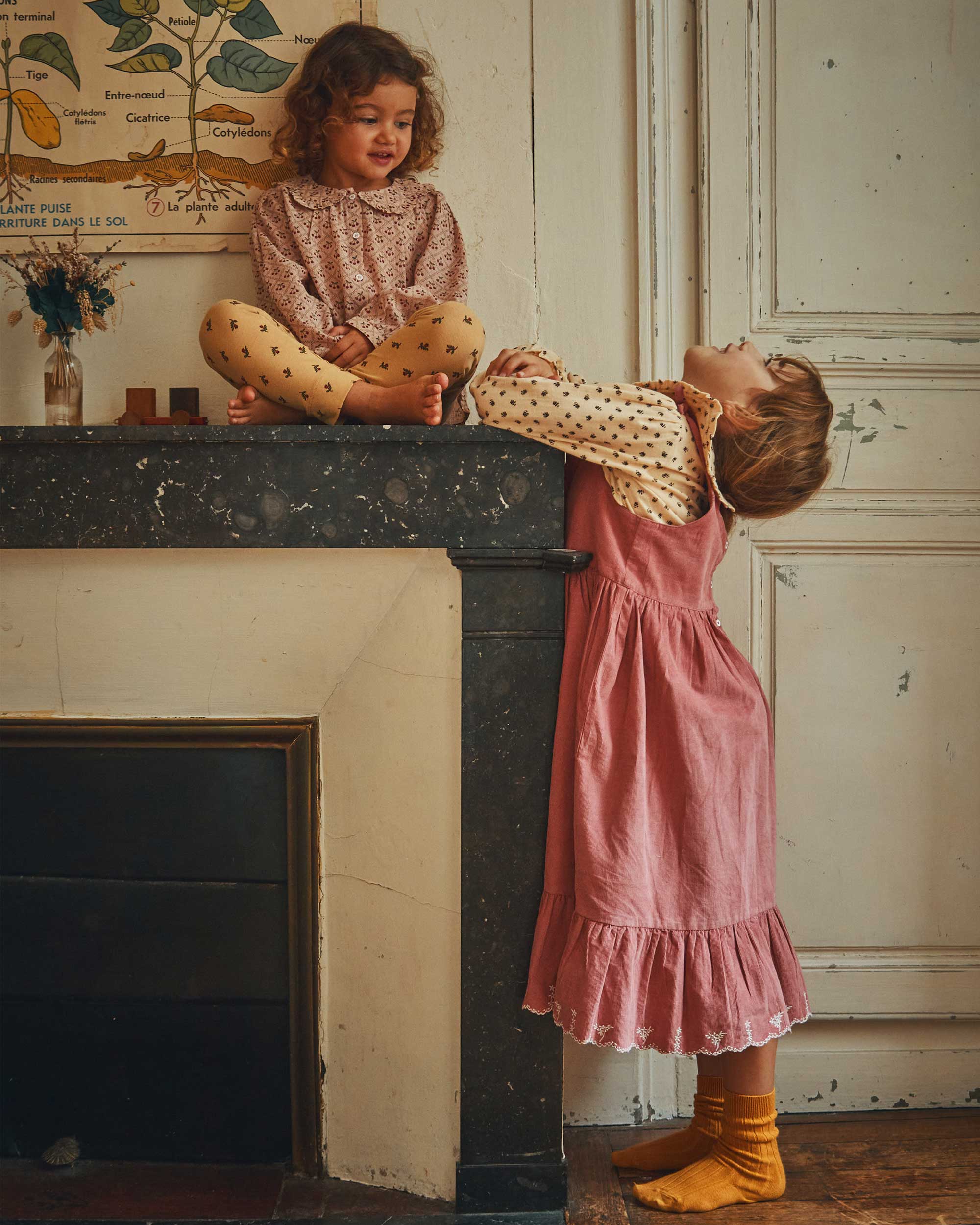 Robe - Bretelles Velours flamingo – Image 6