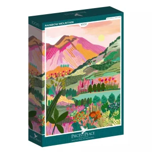 Puzzle 1000p Rainbow Mountain - Pieces and Peace