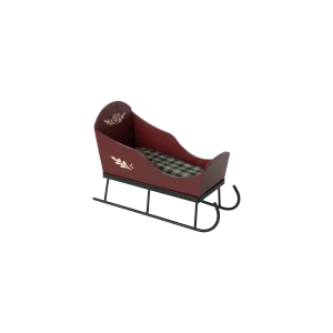 Traineau rouge 12 cm - Maileg