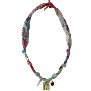 Collier Rose Cosmic Vibes tarot doré - Badhnati