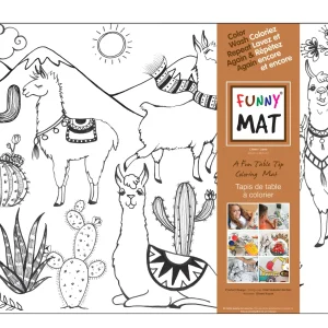 Tapis à colorier Lama