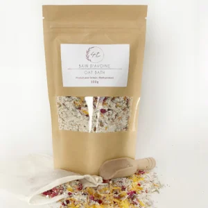 Bain d’avoine et fleurs séchées