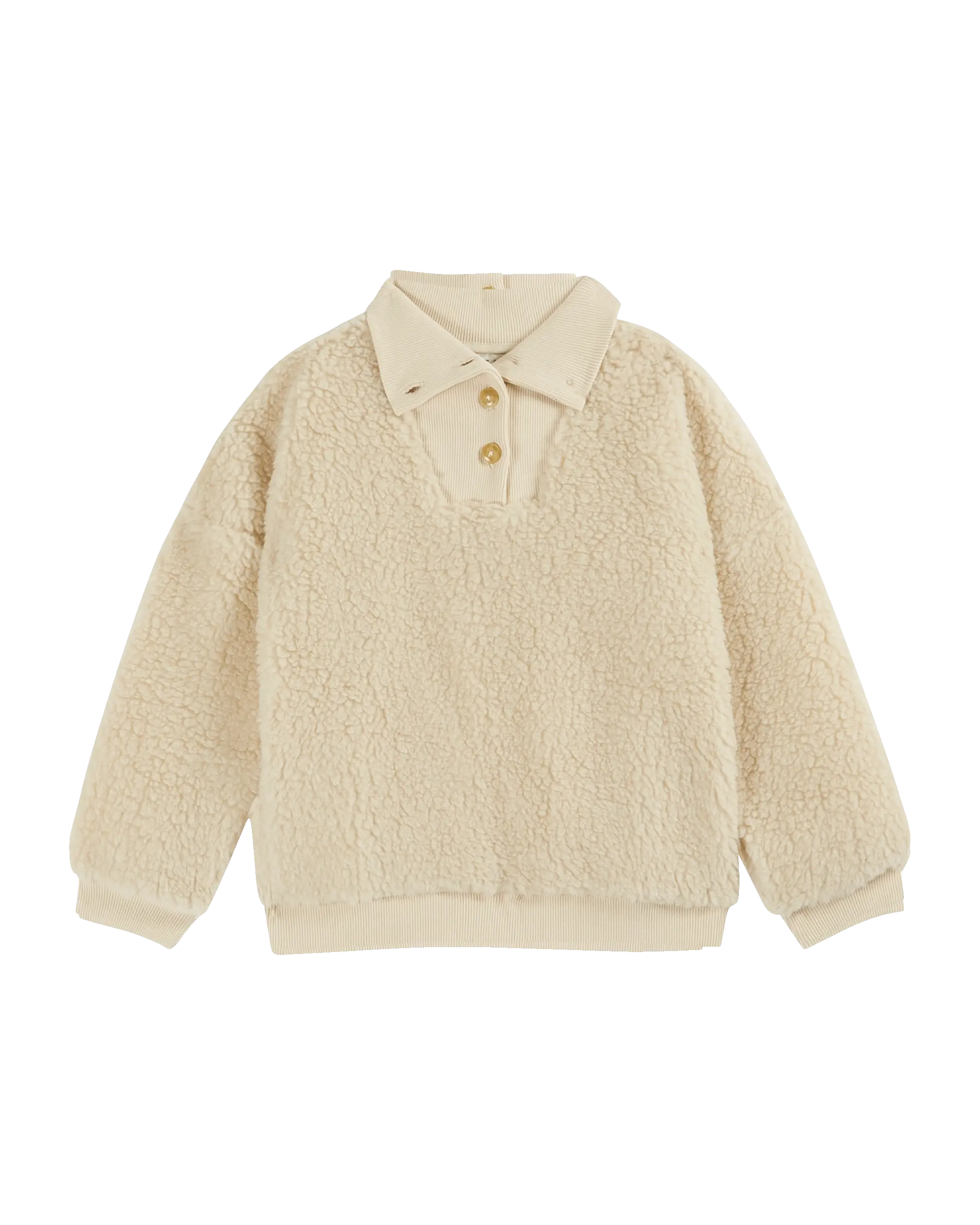 Sweat enfant - Sherpa col montant écru