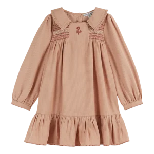 Robe - Vintage smocké poudre