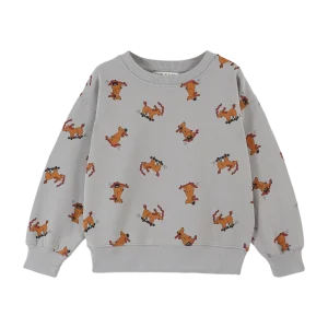 Sweat - Chien skateur gris