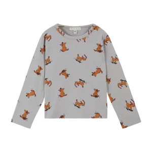 T-shirt - Chien skateur métal