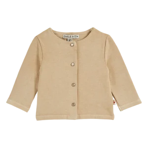 Cardigan - Coton et teinture bio beige