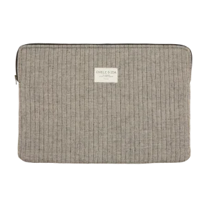 Pochette ordinateur - Brun chiné