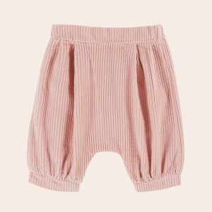 Sarouel - Velours cotelé rose