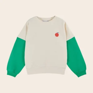Sweat - Central Park bicolore coton bio vert