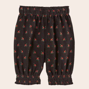 Sarouel - Velours poppy noir