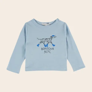 T-shirt - Dalmatien coton bio ciel