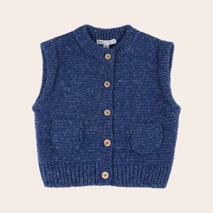 Cardigan - Sans manches bleu royal
