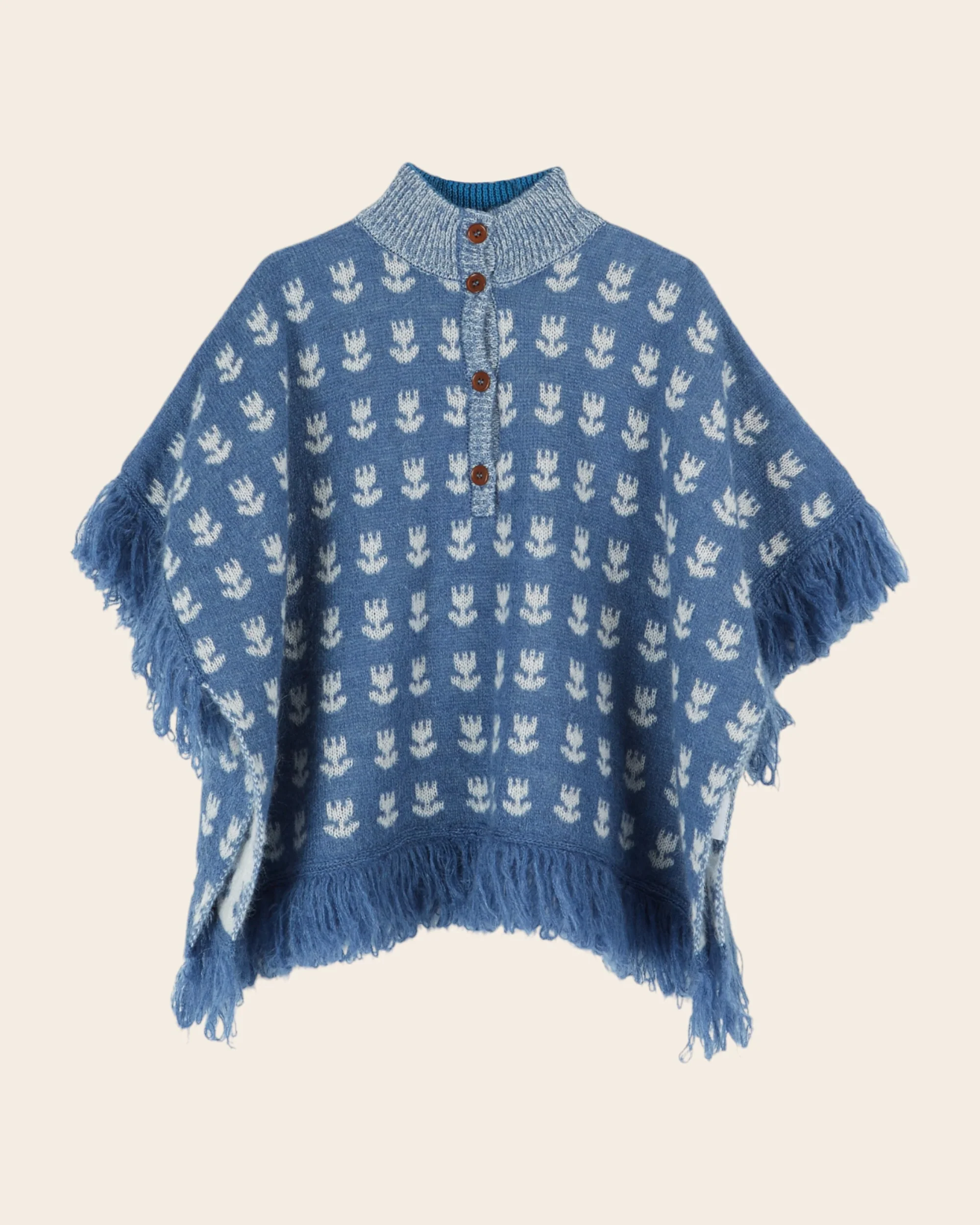 Poncho - Tulipes bleu – Image 5