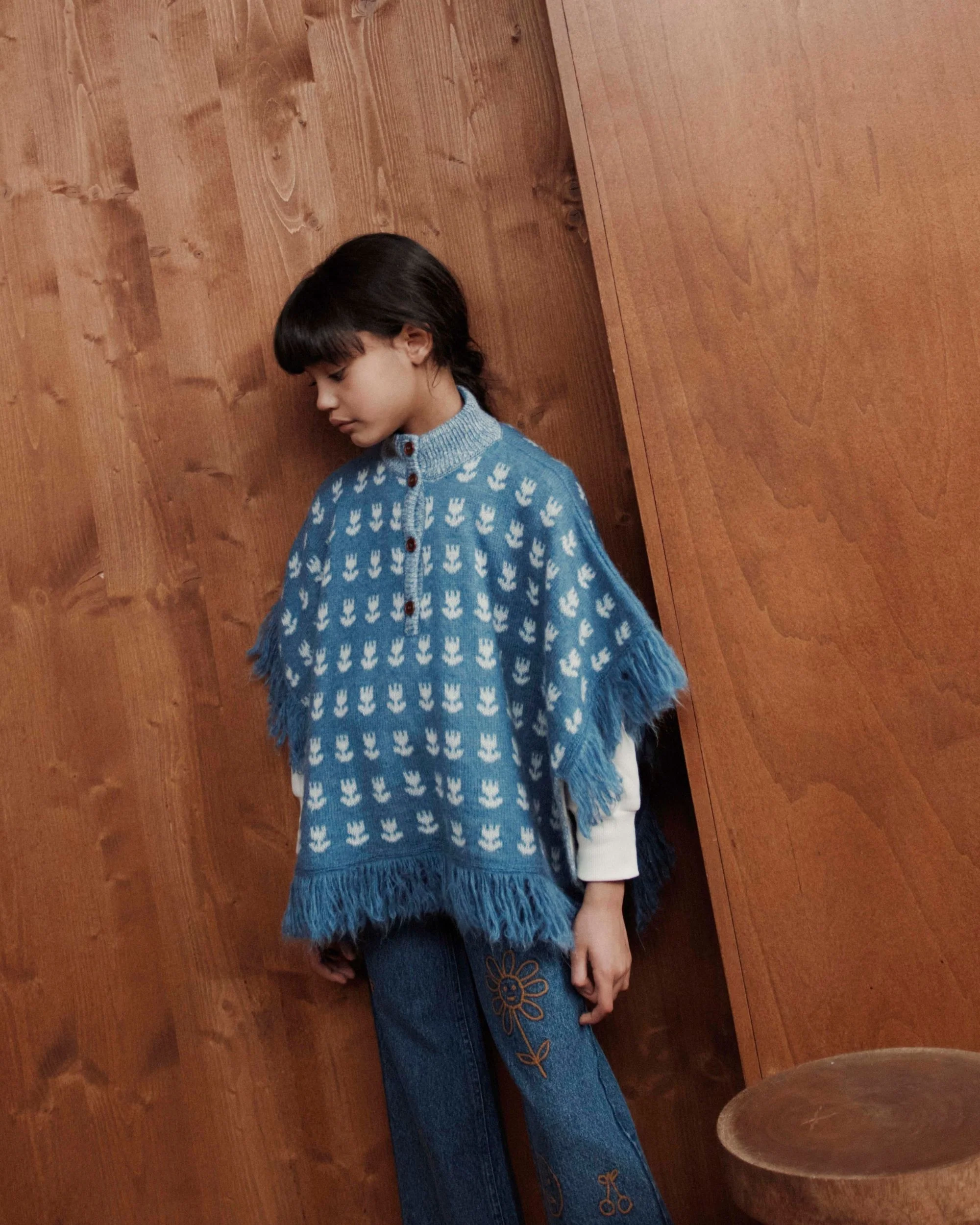 Poncho - Tulipes bleu – Image 4
