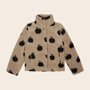 Manteau - Sherpa enfant pommes grège