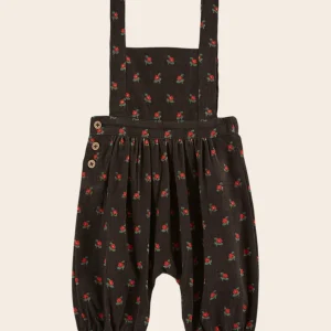 Salopette - Velours poppy noir