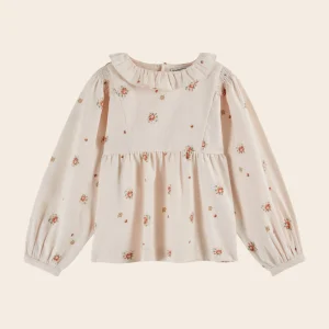 Blouse - Fleurs rose pâle