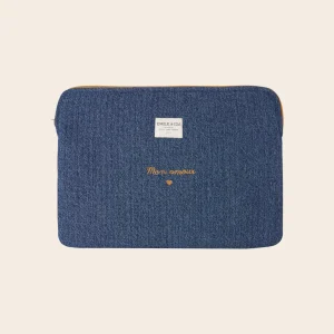 Pochette - Ordinateur denim bleu