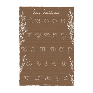 Abécédaire “Les Lettres” Fleurs - Papier Poétic