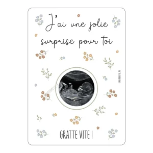 Carte à gratter “Échographie” Bloom - Papier Poétic