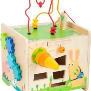 Cube de motricité Lapin, jouet pour enfant en bois