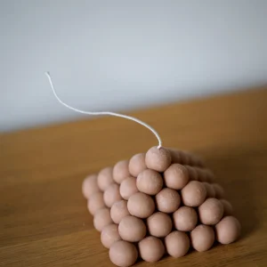 Bougie Pyramide à bulles - senteur coco