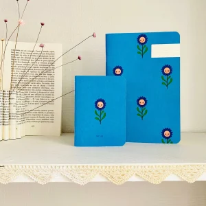 Lot de 2 cahiers - Marguerite bleu Season Paper