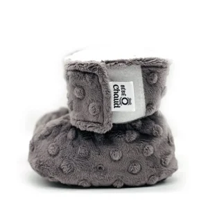 Pantoufles à velcro - Gris