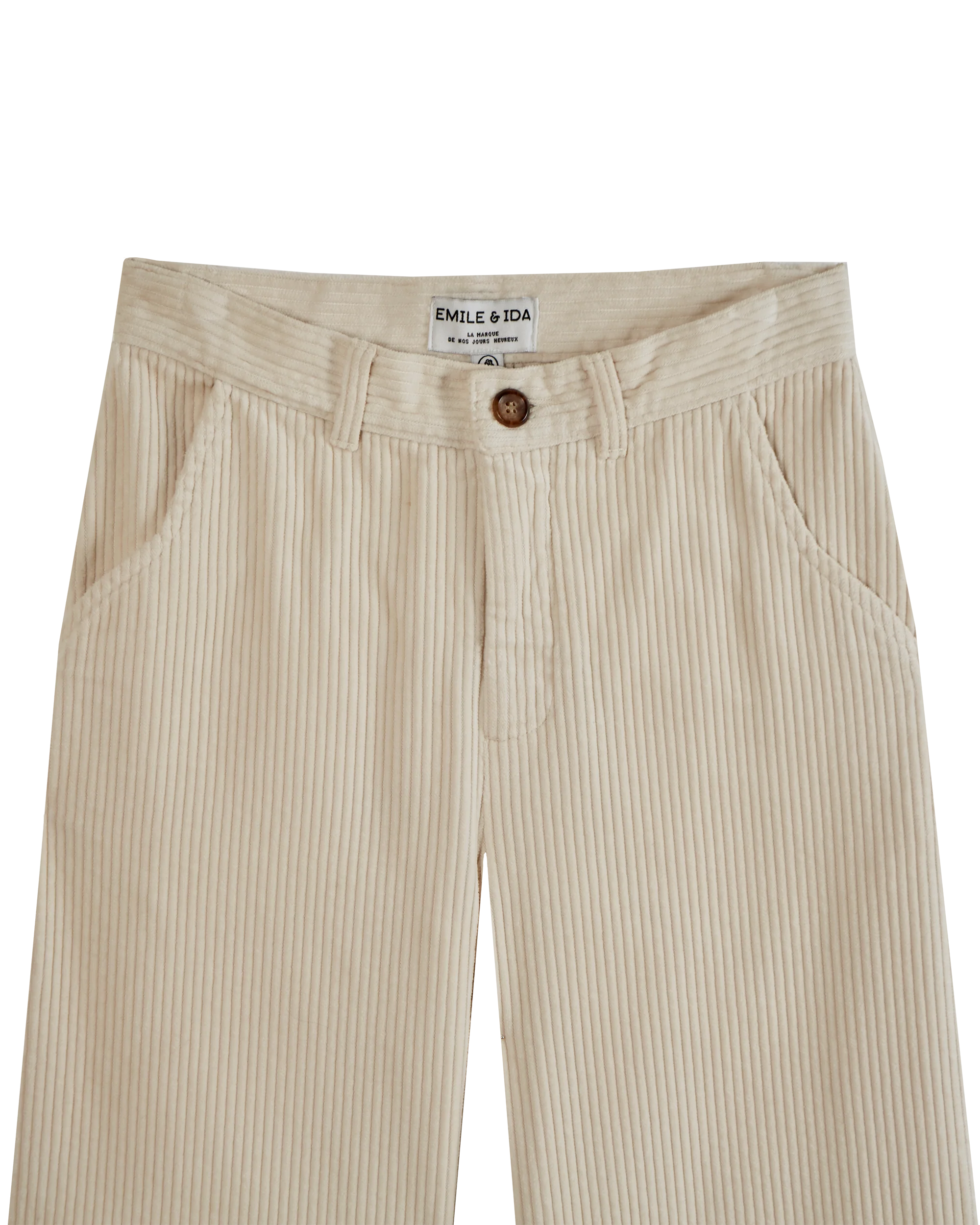 Pantalon - Ample Velours écru – Image 7