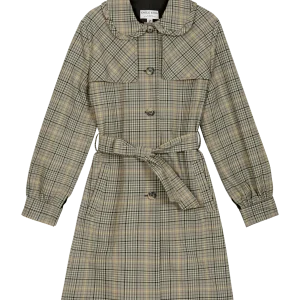 Trench coat - Prince de Galles noir et beige