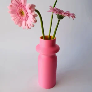 Vase Totem rose/jaune - Quito