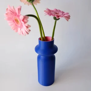 Vase Totem bleu/rose - Quito