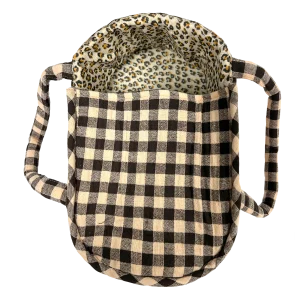 Couffin poupée - Vichy café