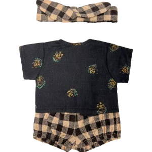 Tenue poupée - Bloomer vichy café