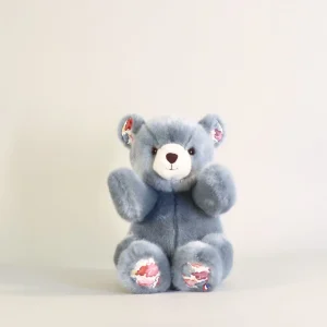 Peluche Petit Ours Robert Bleu Gris Liberty