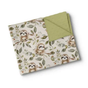 Couverture de minky - Petits paresseux