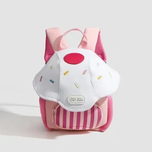 Sac à dos enfant maternelle – Champignon Rose Pastel