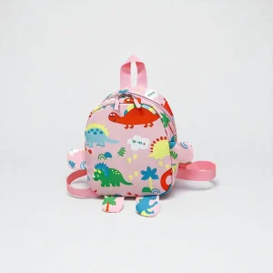Sac à dos maternelle fille – Dinosaure Rose Pastel