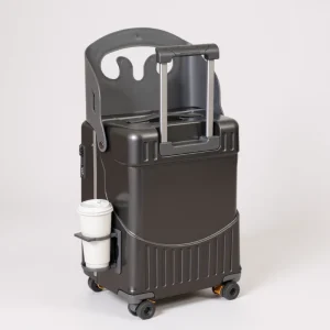 Valise enfants avec assise – Stabilité et confort en déplacement | Noir