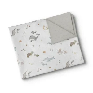 Couverture de minky - Vie sous-marine