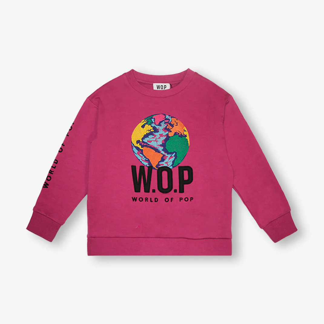 Sweatshirt brodé Planète pour enfants en Coton Bio – Image 3