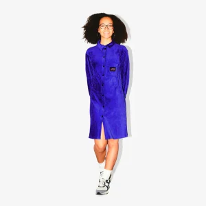 Robe chemise pour enfants en Velours